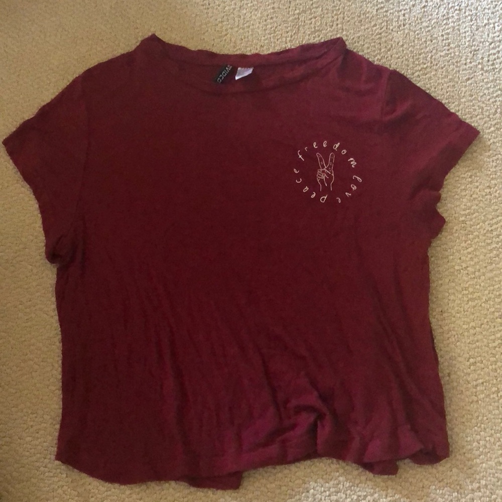 red crop top